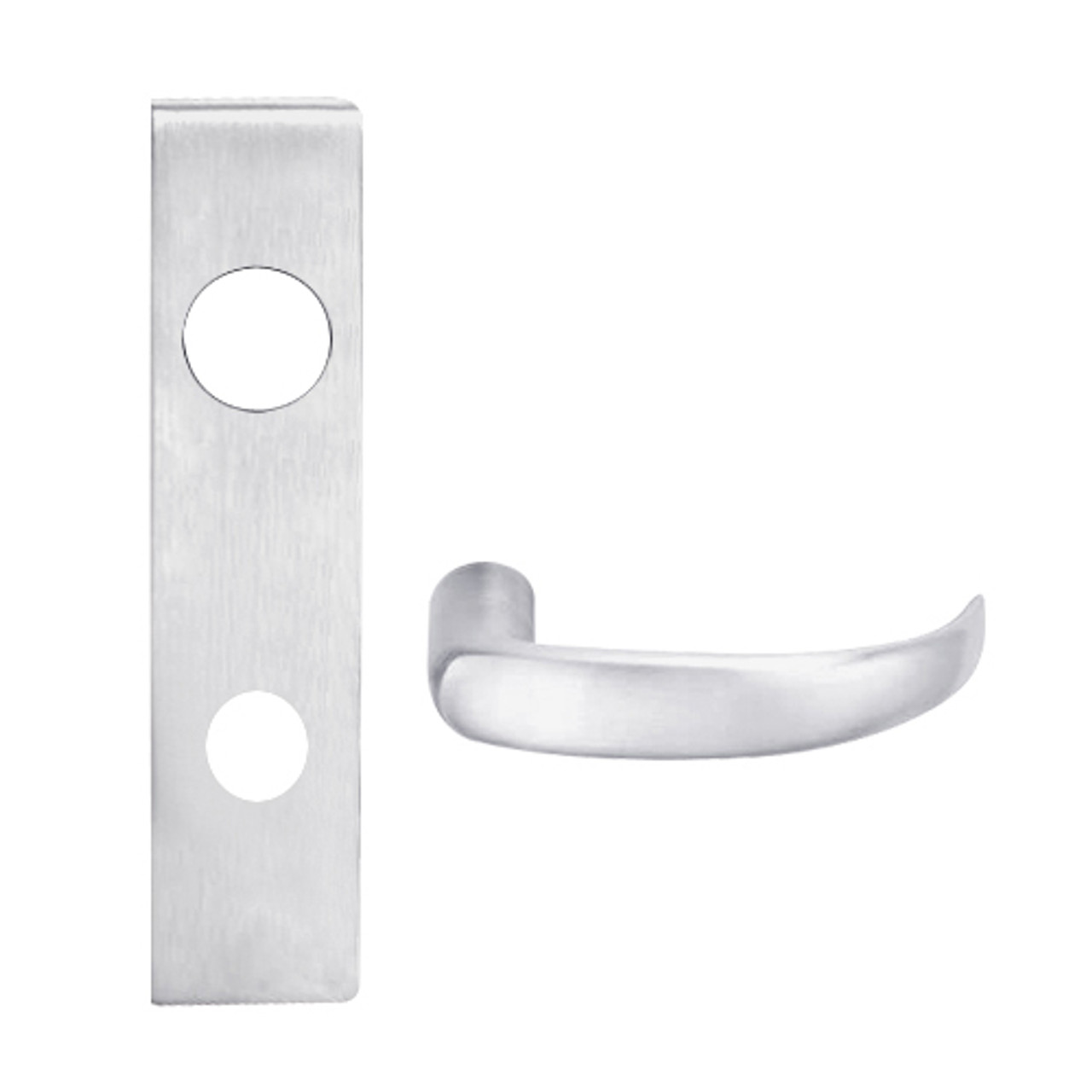 L9453J-17L-626 Schlage L Series Entrance with Deadbolt Commercial Mortise Lock with 17 Cast Lever Prepped for FSIC in Satin Chrome