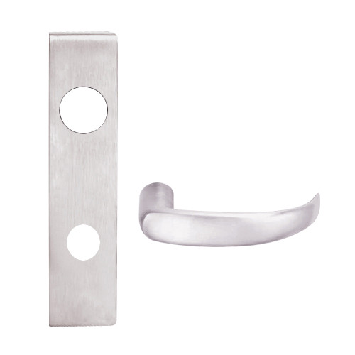 L9453J-17L-629 Schlage L Series Entrance with Deadbolt Commercial Mortise Lock with 17 Cast Lever Prepped for FSIC in Bright Stainless Steel