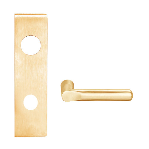 L9480BD-18N-612 Schlage L Series Storeroom with Deadbolt Commercial Mortise Lock with 18 Cast Lever Prepped for SFIC in Satin Bronze