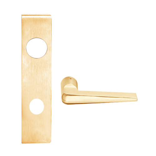 L9480BD-05L-612 Schlage L Series Storeroom with Deadbolt Commercial Mortise Lock with 05 Cast Lever Prepped for SFIC in Satin Bronze