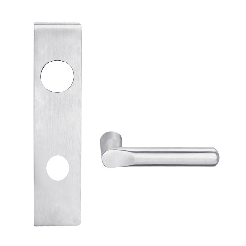 L9480BD-18L-626 Schlage L Series Storeroom with Deadbolt Commercial Mortise Lock with 18 Cast Lever Prepped for SFIC in Satin Chrome