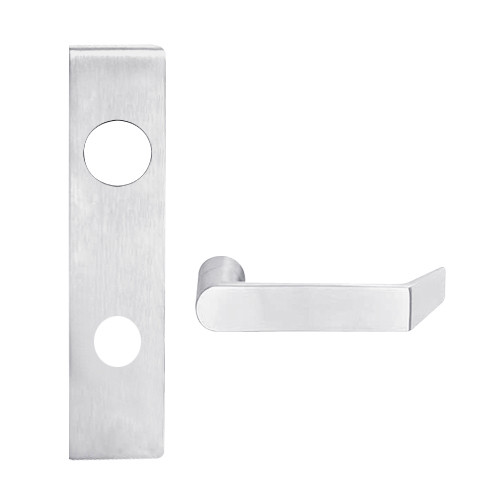 L9480BD-06L-626 Schlage L Series Storeroom with Deadbolt Commercial Mortise Lock with 06 Cast Lever Prepped for SFIC in Satin Chrome