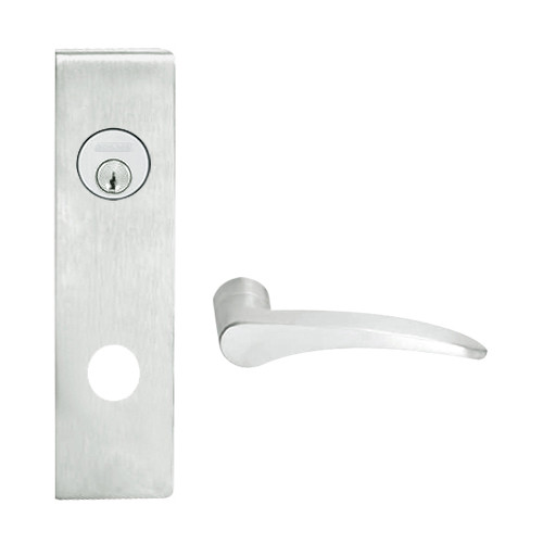 L9082P-12N-619-LH Schlage L Series Institution Commercial Mortise Lock with 12 Cast Lever Design in Satin Nickel