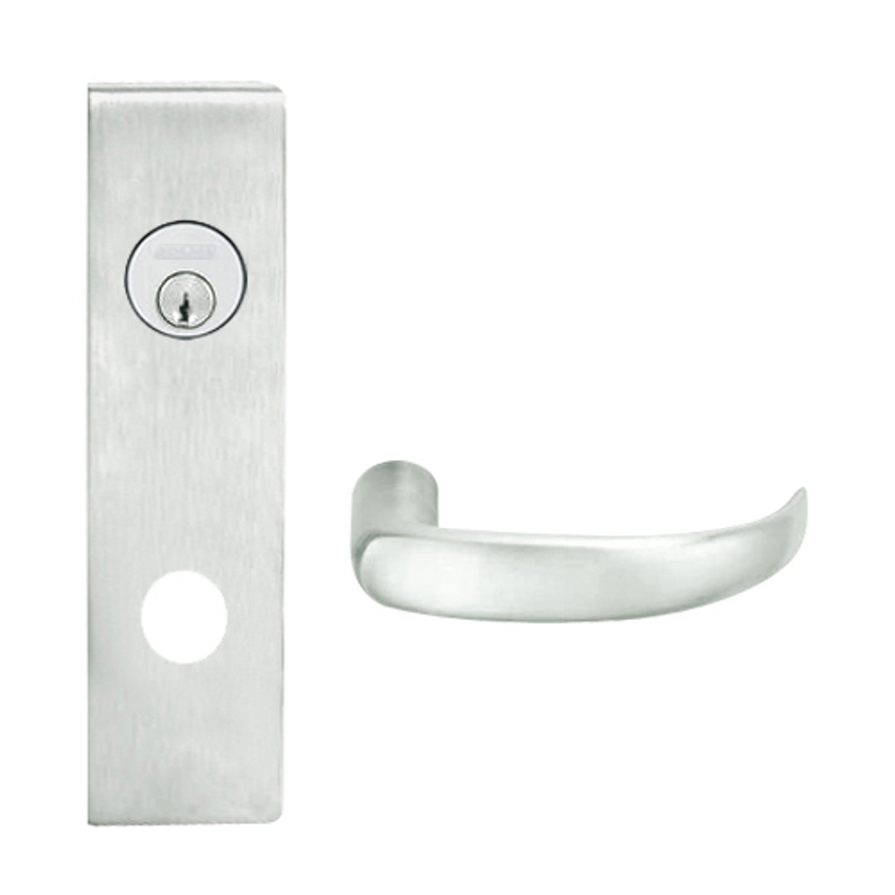 L9082P-17N-619 Schlage L Series Institution Commercial Mortise Lock with 17 Cast Lever Design in Satin Nickel