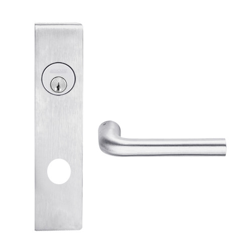 L9082P-02L-626 Schlage L Series Institution Commercial Mortise Lock with 02 Cast Lever Design in Satin Chrome