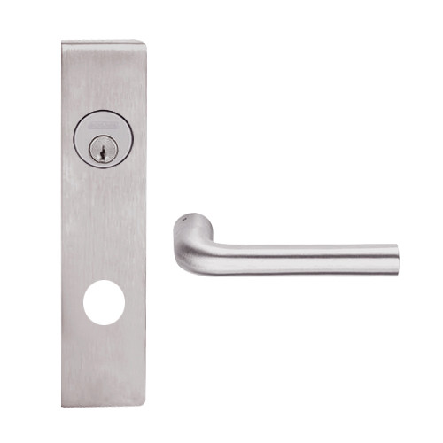 L9082P-02L-630 Schlage L Series Institution Commercial Mortise Lock with 02 Cast Lever Design in Satin Stainless Steel