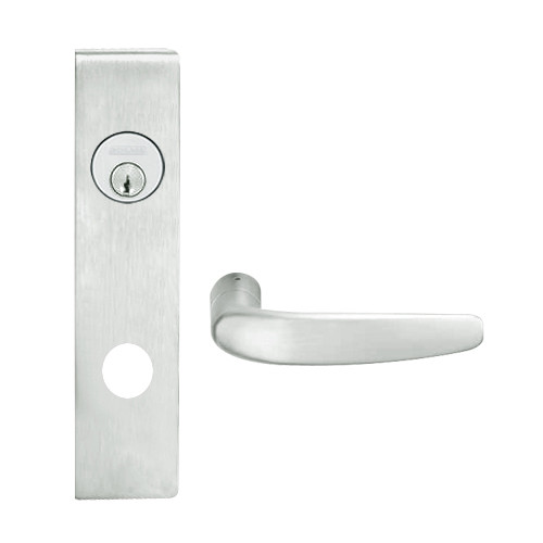 L9082P-07L-619 Schlage L Series Institution Commercial Mortise Lock with 07 Cast Lever Design in Satin Nickel