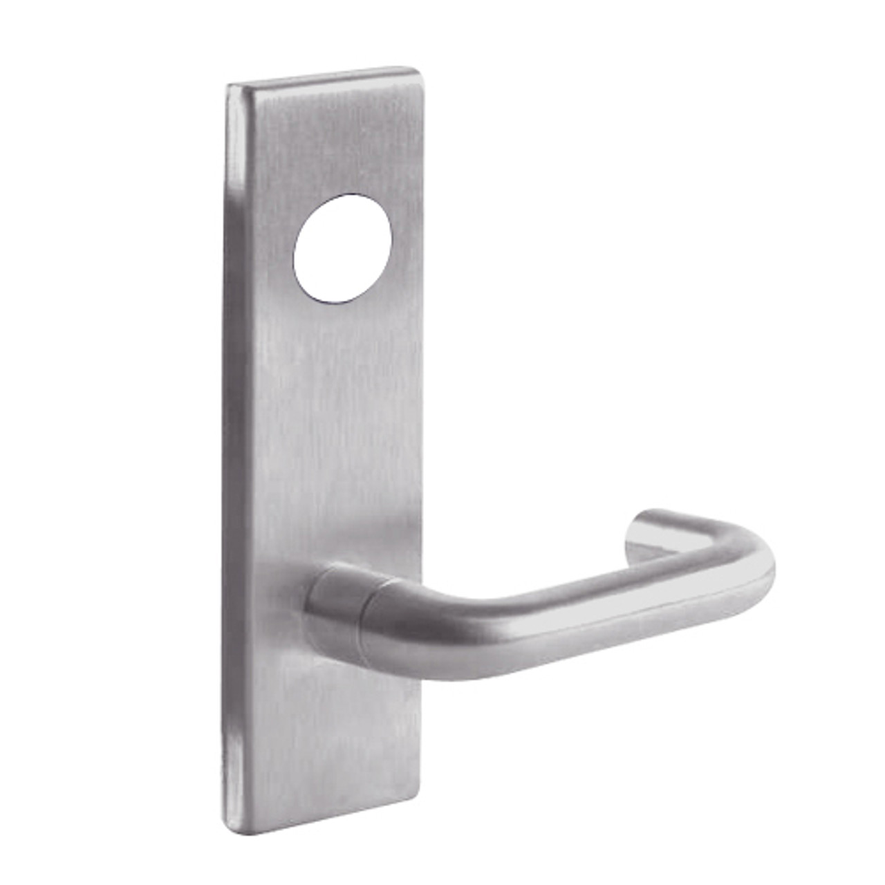 L9082BD-03N-630 Schlage L Series Institution Commercial Mortise Lock with 03 Cast Lever Prepped for SFIC in Satin Stainless Steel