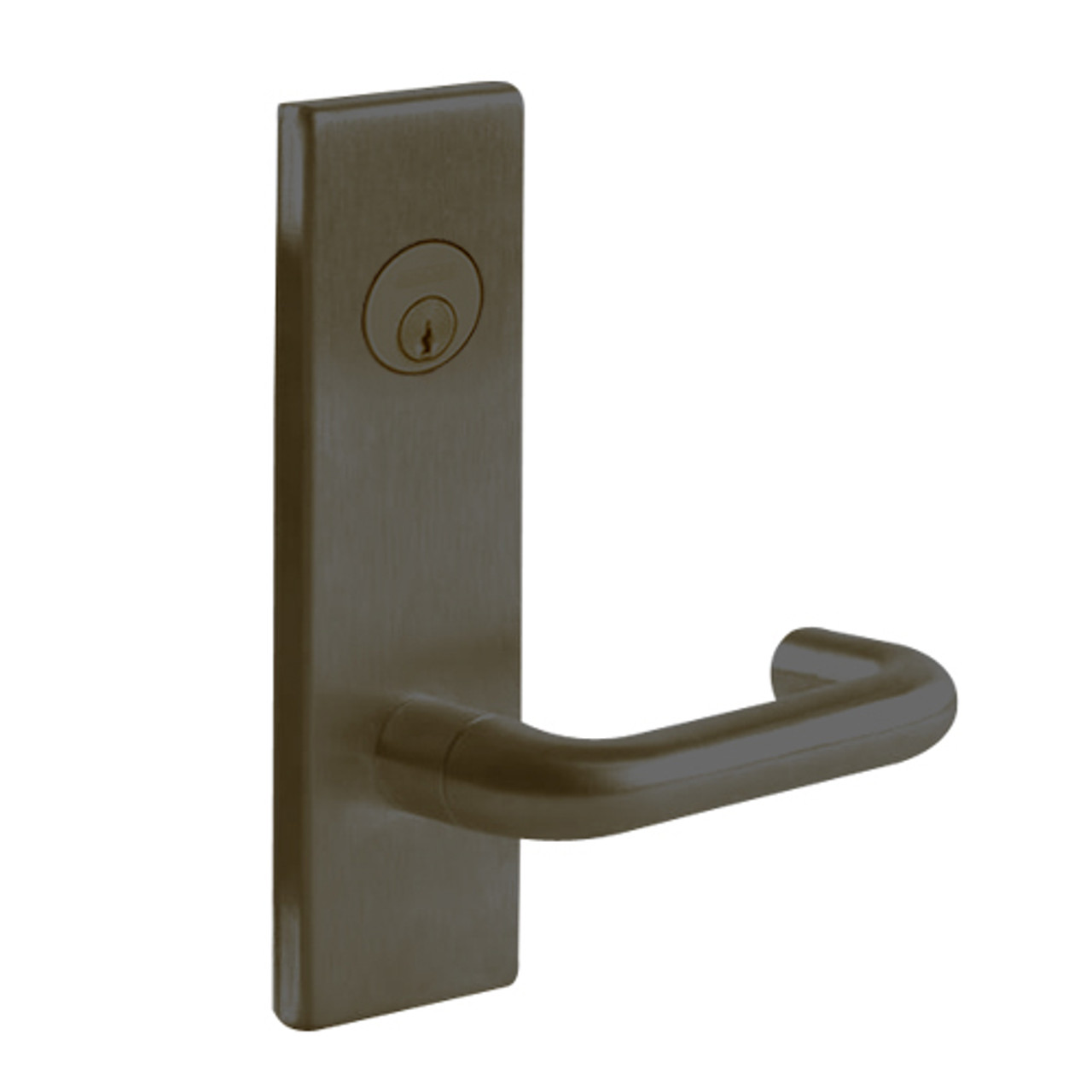 L9026P-03N-613 Schlage L Series Exit Lock with Cylinder Commercial Mortise Lock with 03 Cast Lever Design in Oil Rubbed Bronze