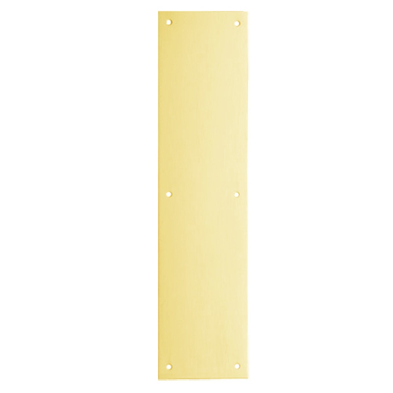 8200-US3-3-5x15 IVES Architectural Door Trim 3.5x15 Inch Push Plate in Bright Brass
