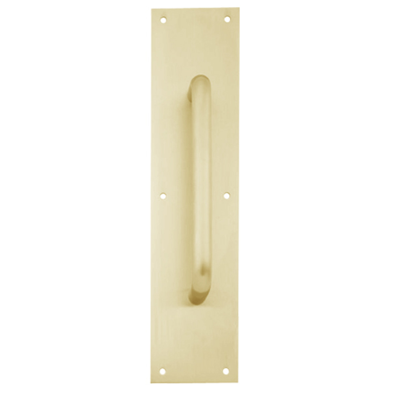 8302-6-US4-3-5x15 IVES Architectural Door Trim 3.5x15 Inch Pull Plate in Satin Brass