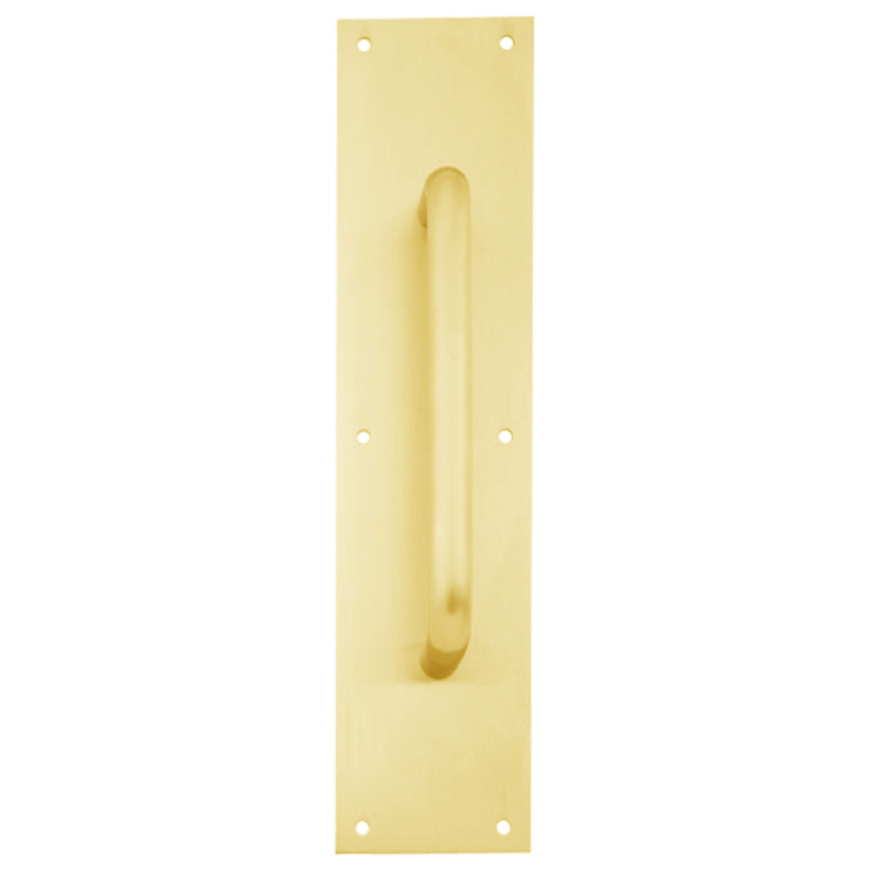 8302-6-US3-6x16 IVES Architectural Door Trim 6x16 Inch Pull Plate in Bright Brass