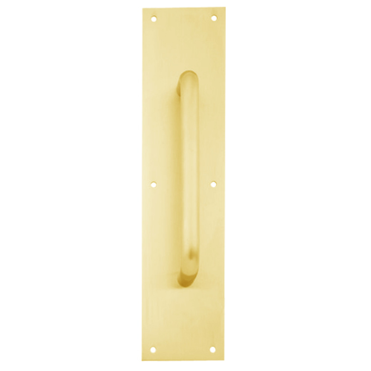 8302-8-US3-6x16 IVES Architectural Door Trim 6x16 Inch Pull Plate in Bright Brass