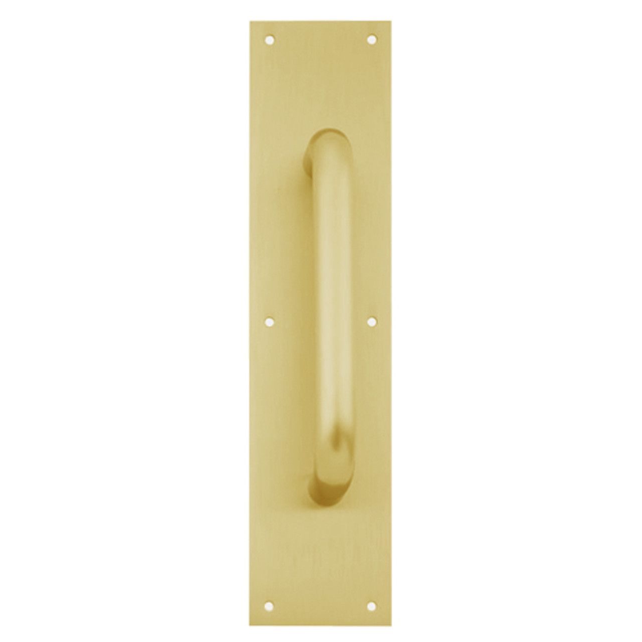 8303-8-US4-4x16 IVES Architectural Door Trim 4x16 Inch Pull Plate in Satin Brass