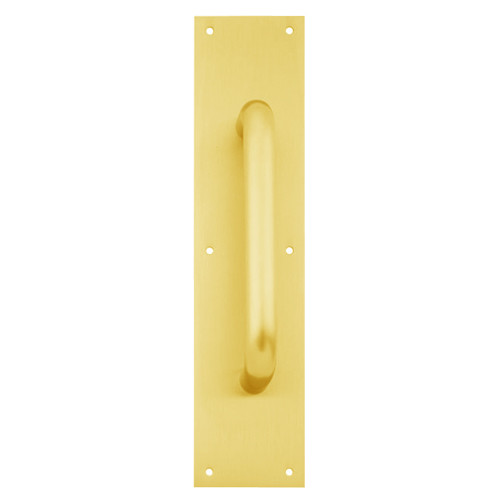 8303-10-US3-4x16 IVES Architectural Door Trim 4x16 Inch Pull Plate in Bright Brass