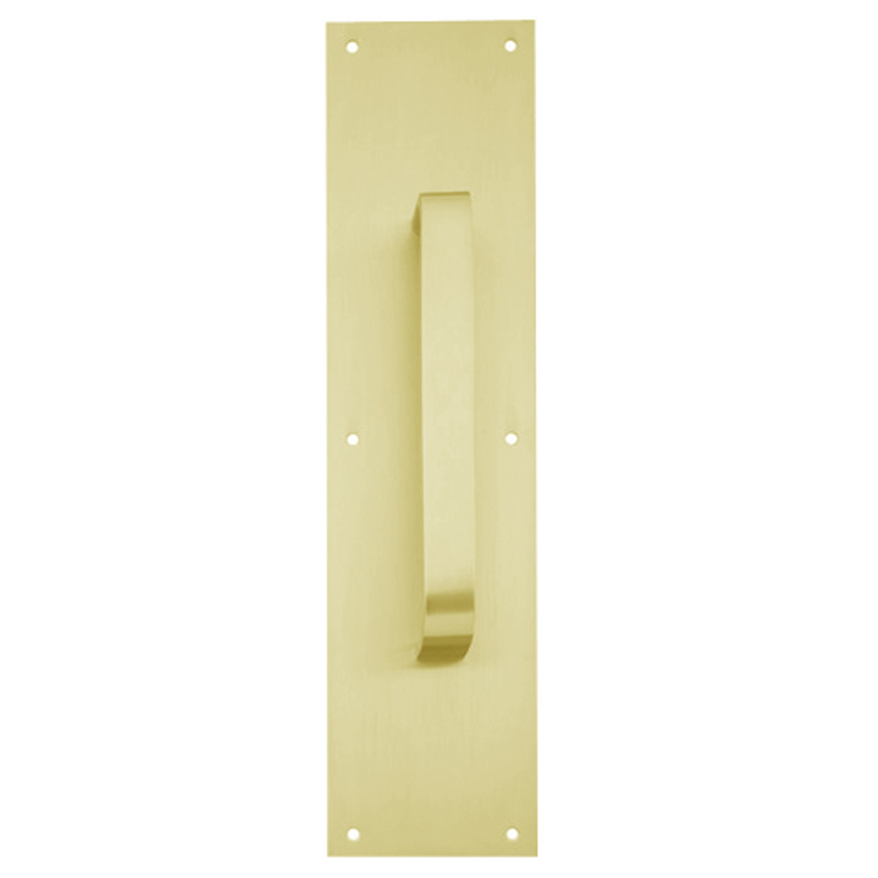 8305-8-US4-6x16 IVES Architectural Door Trim 6x16 Inch Pull Plate in Satin Brass