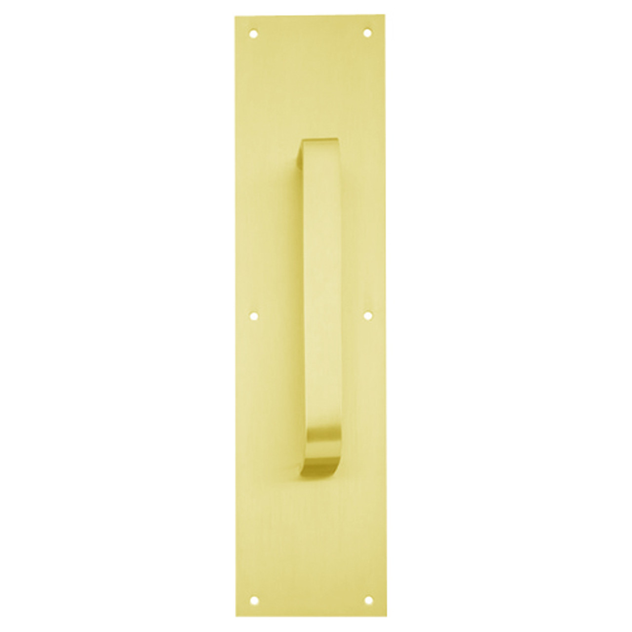 8305-10-US3-4x16 IVES Architectural Door Trim 4x16 Inch Pull Plate in Bright Brass