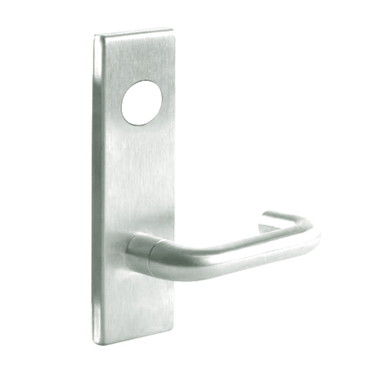 L9050R-03N-619 Schlage L Series Entrance Commercial Mortise Lock with 03 Cast Lever Design and Full Size Core in Satin Nickel