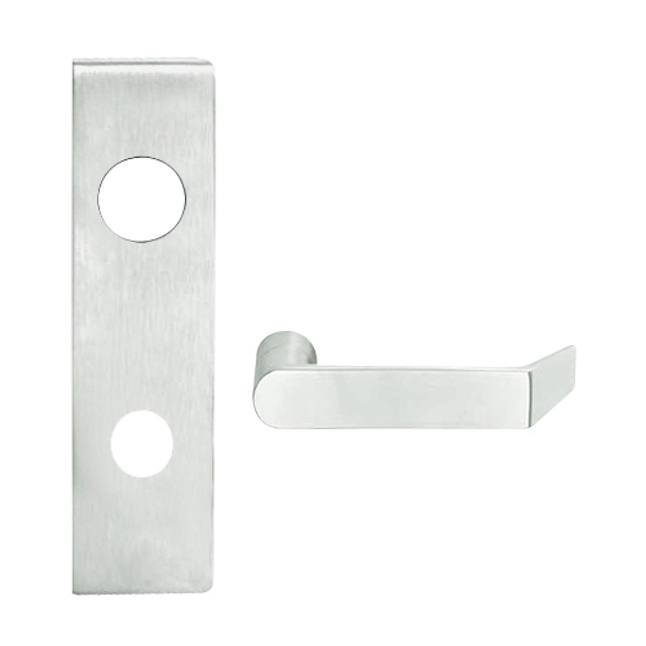 L9050R-06N-619 Schlage L Series Entrance Commercial Mortise Lock with 06 Cast Lever Design and Full Size Core in Satin Nickel