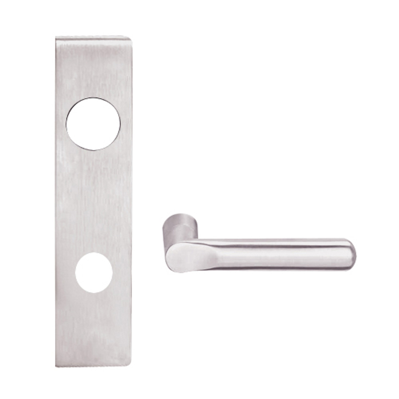 L9050R-18L-629 Schlage L Series Entrance Commercial Mortise Lock with 18 Cast Lever Design and Full Size Core in Bright Stainless Steel