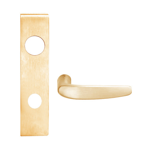 L9050R-07L-612 Schlage L Series Entrance Commercial Mortise Lock with 07 Cast Lever Design and Full Size Core in Satin Bronze