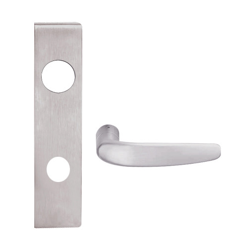 L9050R-07L-630 Schlage L Series Entrance Commercial Mortise Lock with 07 Cast Lever Design and Full Size Core in Satin Stainless Steel
