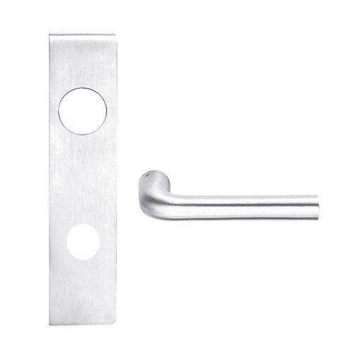 L9080R-02L-625 Schlage L Series Storeroom Commercial Mortise Lock with 02 Cast Lever Design and Full Size Core in Bright Chrome