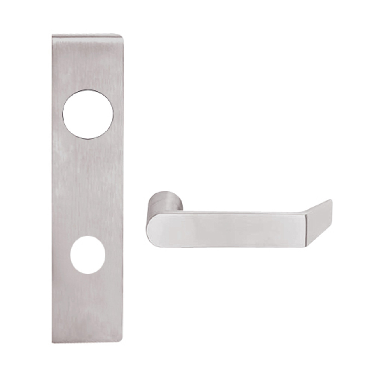 L9456R-06L-630 Schlage L Series Corridor with Deadbolt Commercial Mortise Lock with 06 Cast Lever Design and Full Size Core in Satin Stainless Steel