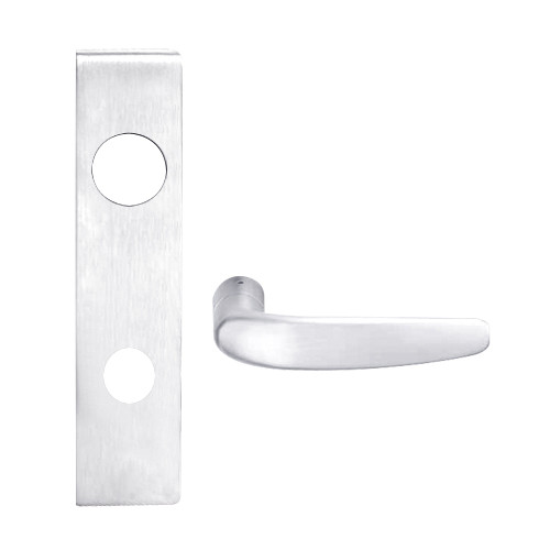 L9456R-07L-625 Schlage L Series Corridor with Deadbolt Commercial Mortise Lock with 07 Cast Lever Design and Full Size Core in Bright Chrome