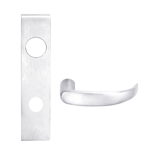 L9453R-17L-625 Schlage L Series Entrance with Deadbolt Commercial Mortise Lock with 17 Cast Lever and Full Size Core in Bright Chrome