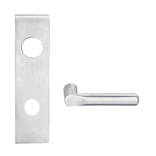 L9480R-18N-626 Schlage L Series Storeroom with Deadbolt Commercial Mortise Lock with 18 Cast Lever and Full Size Core in Satin Chrome