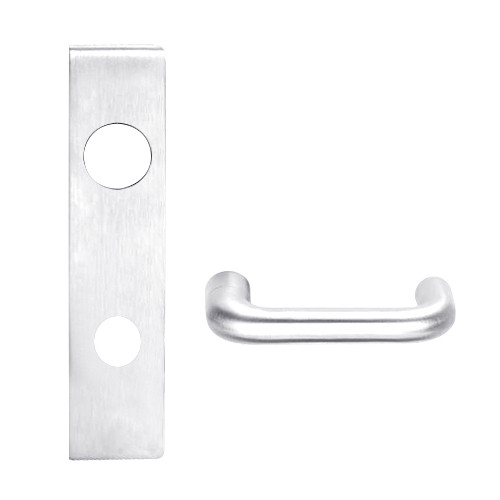 L9480R-03L-625 Schlage L Series Storeroom with Deadbolt Commercial Mortise Lock with 03 Cast Lever and Full Size Core in Bright Chrome