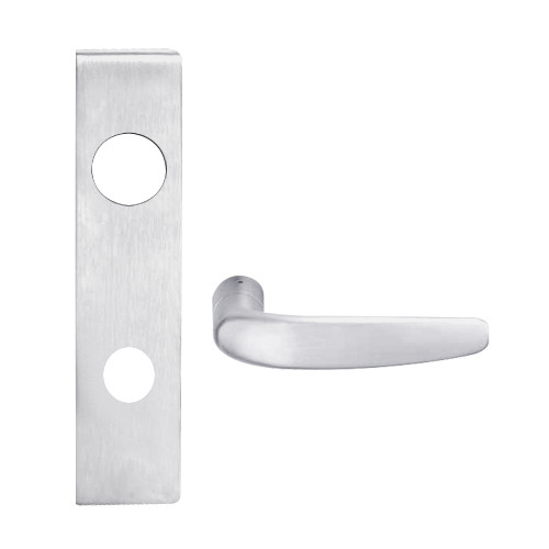L9480R-07L-626 Schlage L Series Storeroom with Deadbolt Commercial Mortise Lock with 07 Cast Lever and Full Size Core in Satin Chrome