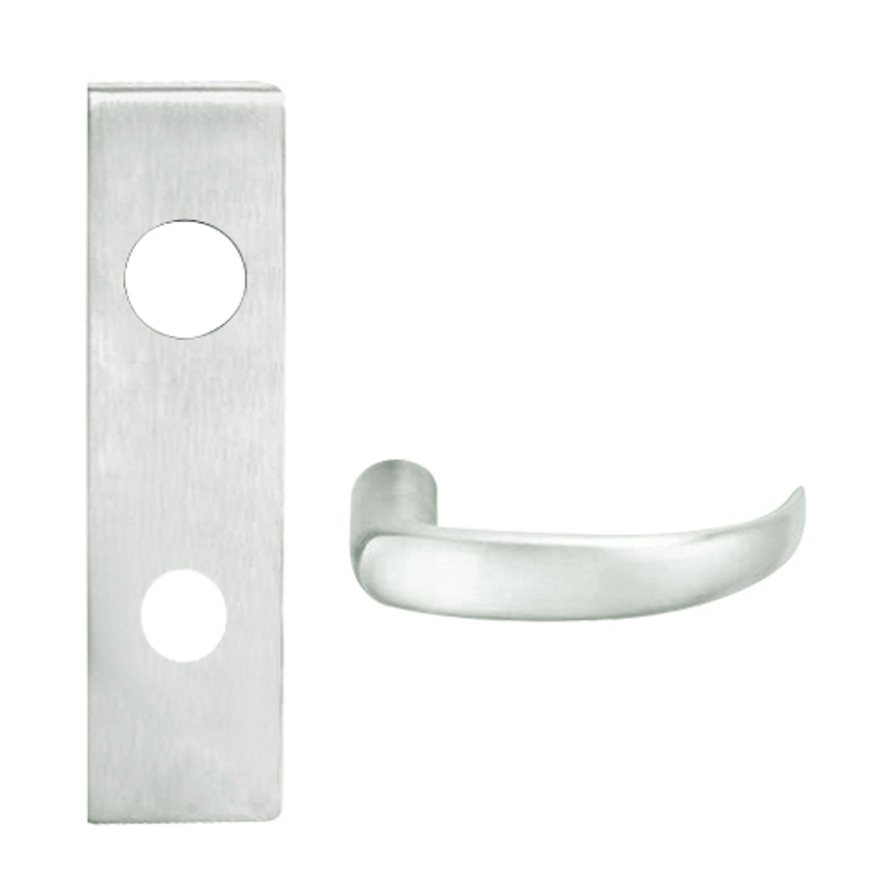 L9082R-17N-619 Schlage L Series Institution Commercial Mortise Lock with 17 Cast Lever and Full Size Core in Satin Nickel