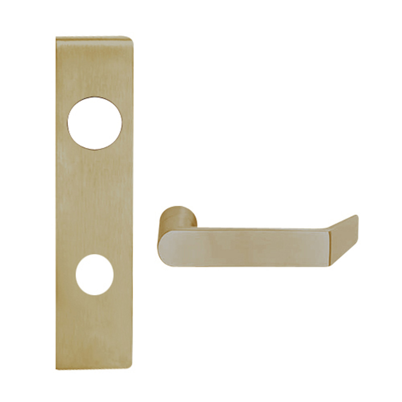 L9082R-06L-613 Schlage L Series Institution Commercial Mortise Lock with 06 Cast Lever and Full Size Core in Oil Rubbed Bronze