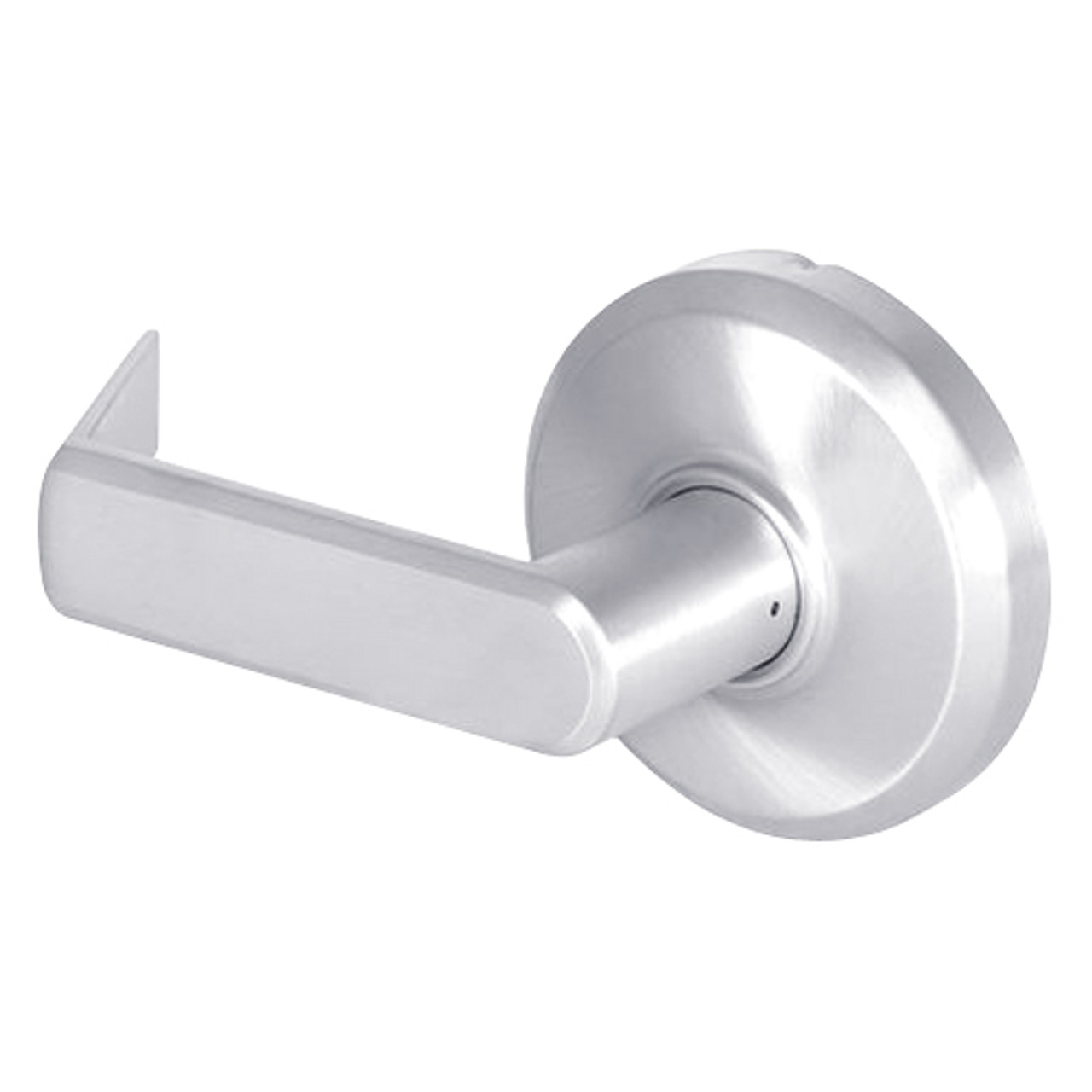 QCL230E625FR4118F Stanley QCL200 Series Cylindrical Passage Lock with Sierra Lever in Bright Chrome Finish