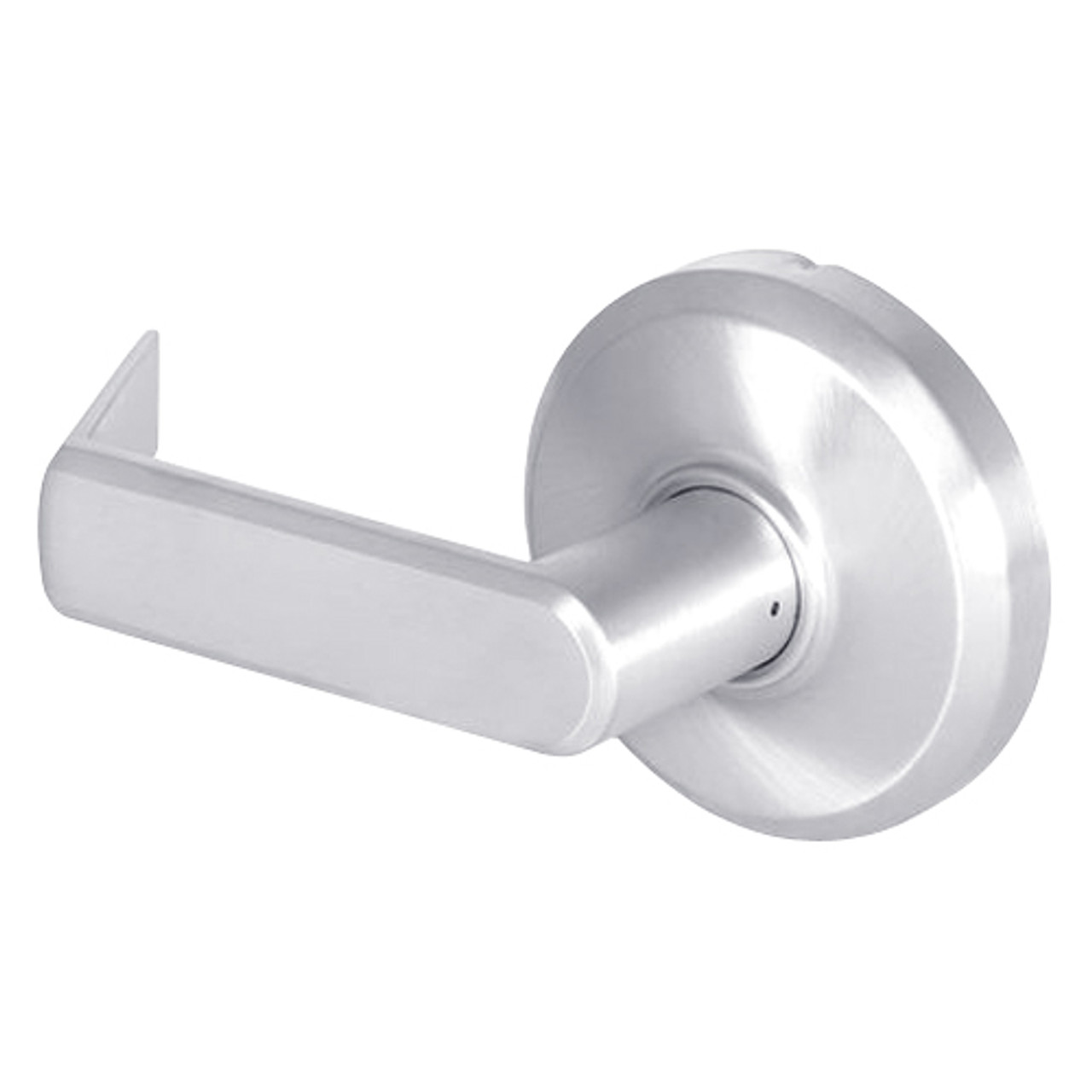 QCL230E625FR4NOS Stanley QCL200 Series Cylindrical Passage Lock with Sierra Lever in Bright Chrome Finish