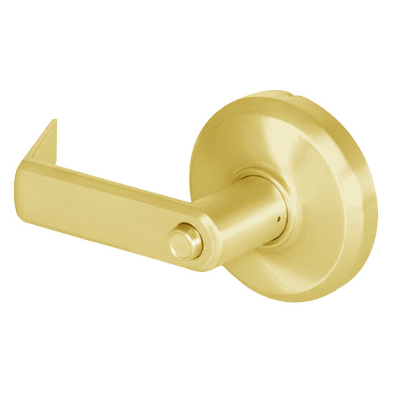 QCL240E605FS4FLR Stanley QCL200 Series Cylindrical Privacy Lock with Sierra Lever in Bright Brass Finish