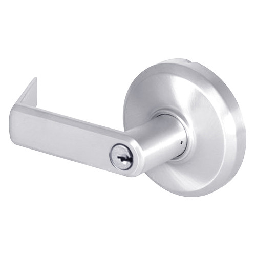 QCL250E625S4FLSSC Stanley QCL200 Series Schlage C Keyway Cylindrical Entrance Lock with Sierra Lever in Bright Chrome Finish