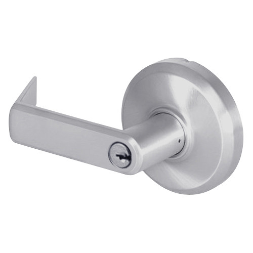 QCL250E626S8FLRSC Stanley QCL200 Series Schlage C Keyway Cylindrical Entrance Lock with Sierra Lever in Satin Chrome Finish