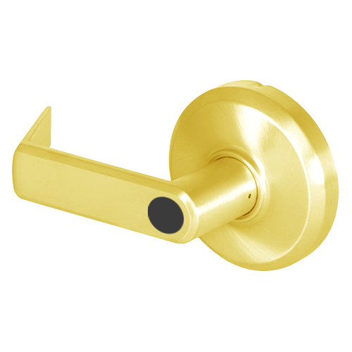 QCL254E605FS4NOSLC Stanley QCL200 Series Less Cylinder Corridor Lock with Sierra Lever in Bright Brass Finish