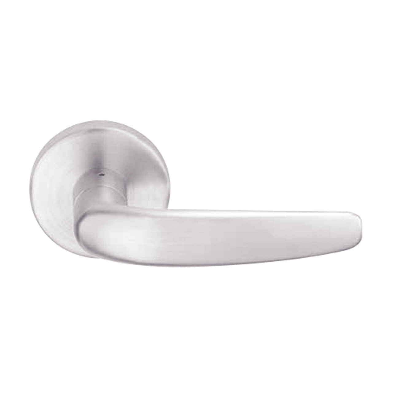 L9485J-07B-629-LH Schlage L Series Faculty Restroom Commercial Mortise Lock with 07 Cast Lever Design Prepped for FSIC in Bright Stainless Steel