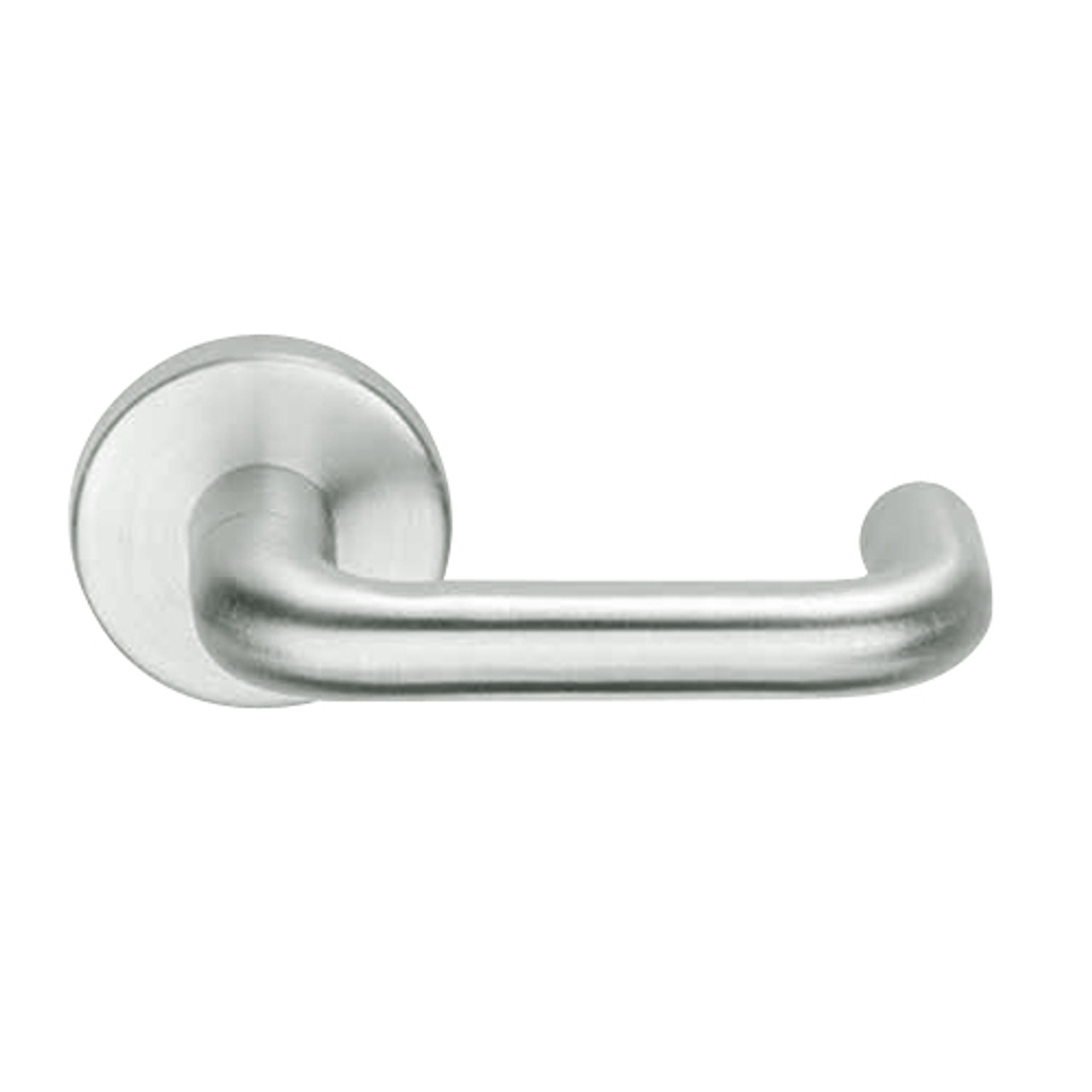 L9485L-03A-619-RH Schlage L Series Less Cylinder Faculty Restroom Commercial Mortise Lock with 03 Cast Lever Design in Satin Nickel