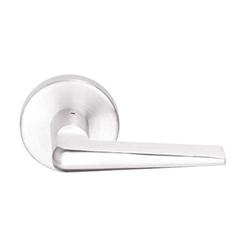 L9485L-05B-629-RH Schlage L Series Less Cylinder Faculty Restroom Commercial Mortise Lock with 05 Cast Lever Design in Bright Stainless Steel
