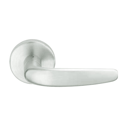 L9485R-07A-619-LH Schlage L Series Faculty Restroom Commercial Mortise Lock with 07 Cast Lever Design and Full Size Core in Satin Nickel