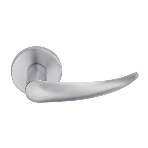 L9485R-OME-B-626-LH Schlage L Series Faculty Restroom Commercial Mortise Lock with Omega Lever Design and Full Size Core in Satin Chrome