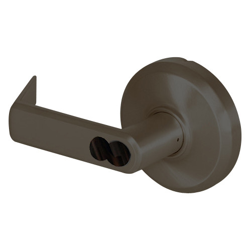 QCL261E613S8FLSLC Stanley QCL200 Series Less Cylinder Classroom Lock with Sierra Lever Prepped for SFIC in Oil Rubbed Bronze Finish