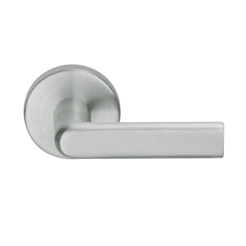 L9486R-01A-619-LH Schlage L Series Faculty Restroom with Do Not Disturb Indicator Mortise Lock with 01 Cast Lever Design and Full Size Core in Satin Nickel