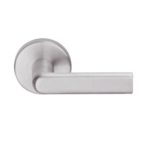 L9486R-01B-630-RH Schlage L Series Faculty Restroom with Do Not Disturb Indicator Mortise Lock with 01 Cast Lever Design and Full Size Core in Satin Stainless Steel