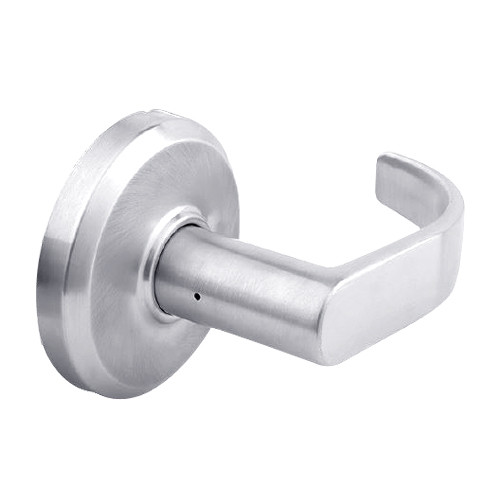 QCL230M625R4FLR Stanley QCL200 Series Cylindrical Passage Lock with Summit Lever in Bright Chrome Finish